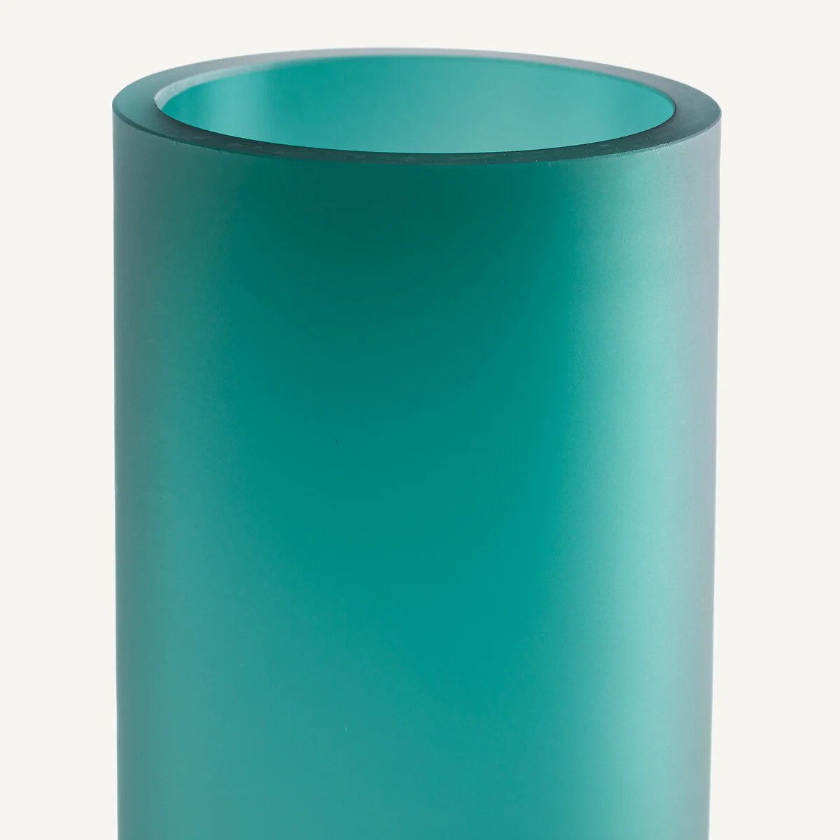 Audran Frosted Blown Glass Vase, Height 28cm – image 3