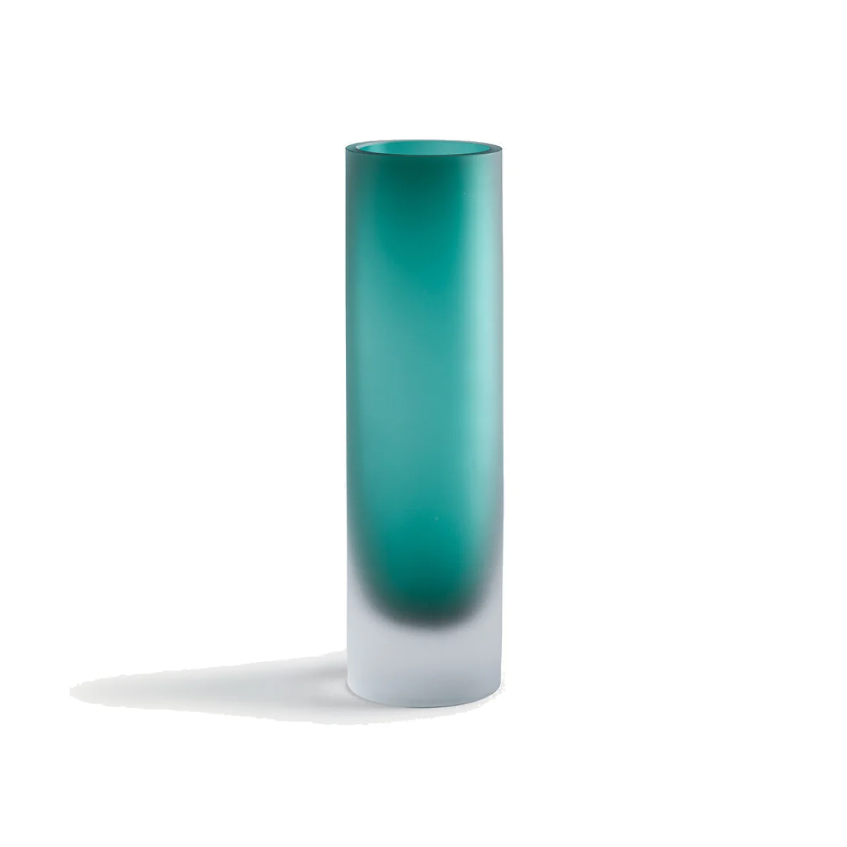 Audran Frosted Blown Glass Vase, Height 28cm – image 1