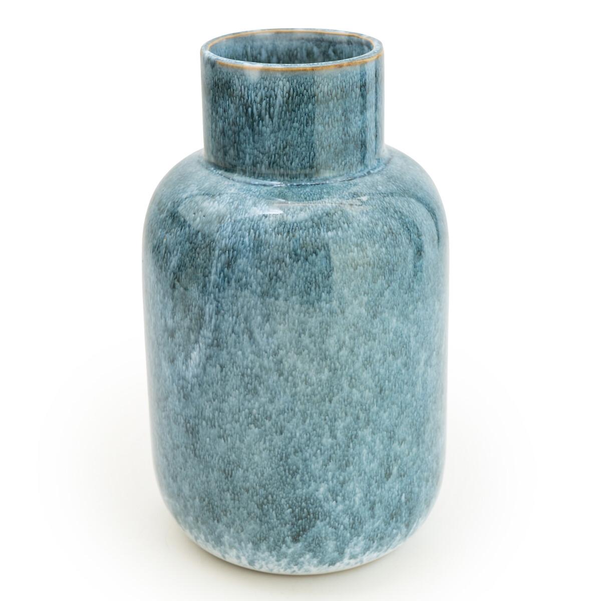 26cm Blue Reactive Glaze Bottle Vase – image 2