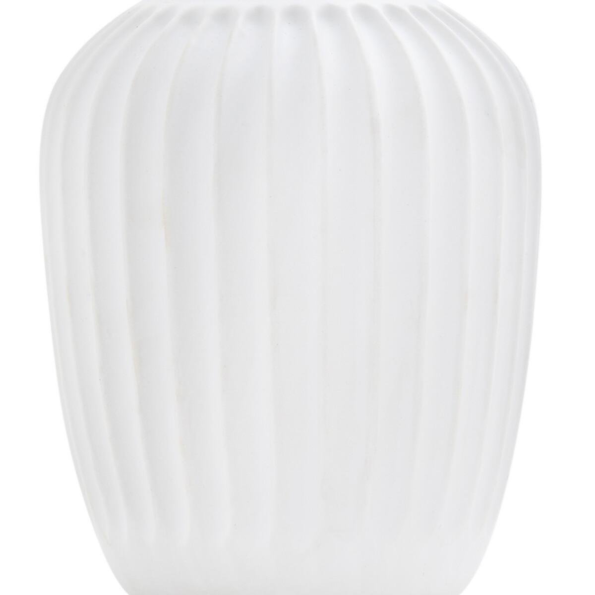 Estria 21cm High Grooved Ceramic Vase – image 2
