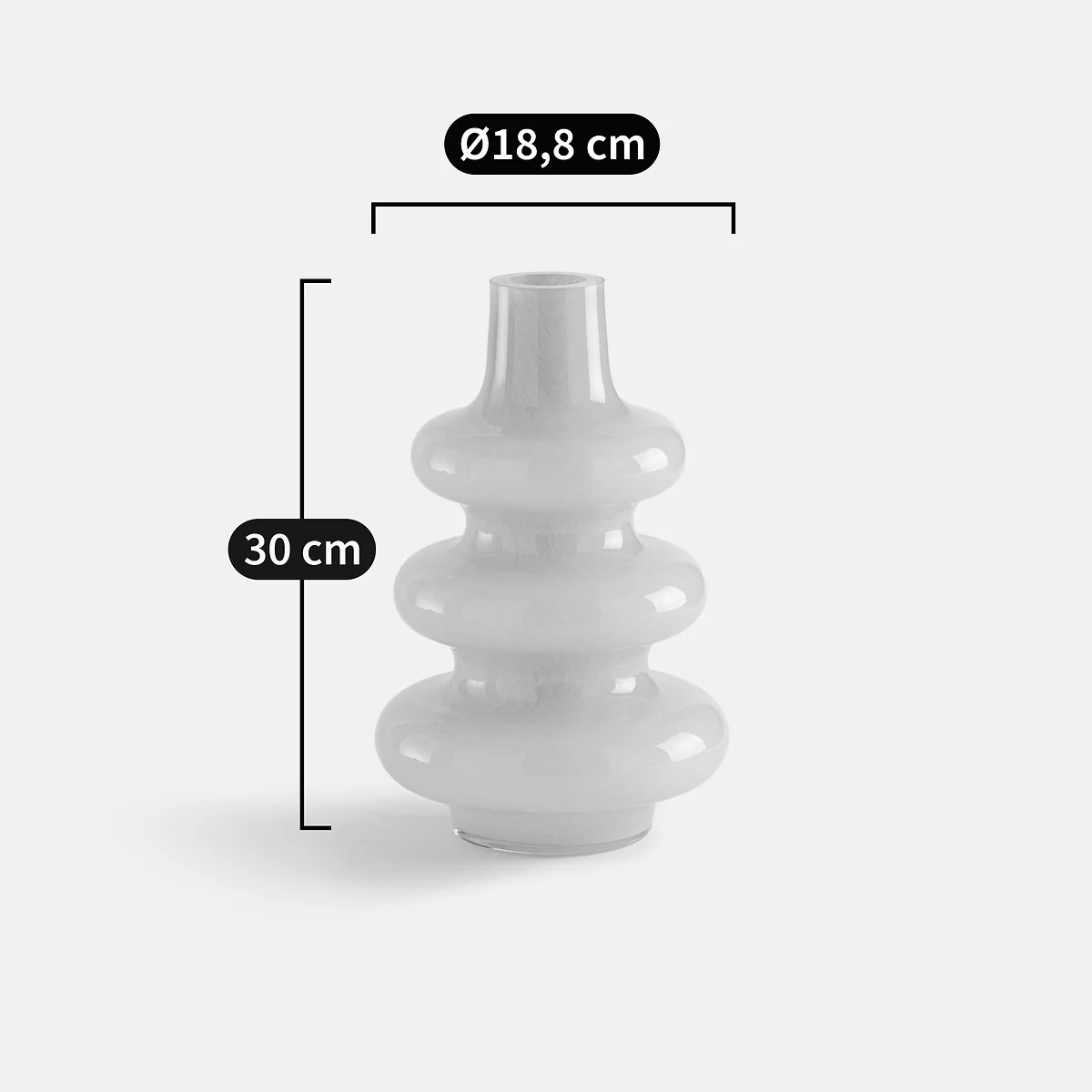 Olia Glass Vase H30cm – image 4
