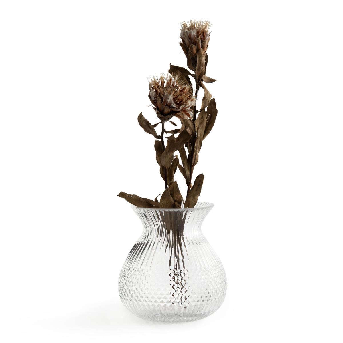 Afa 17cm High Textured Glass Vase – image 2