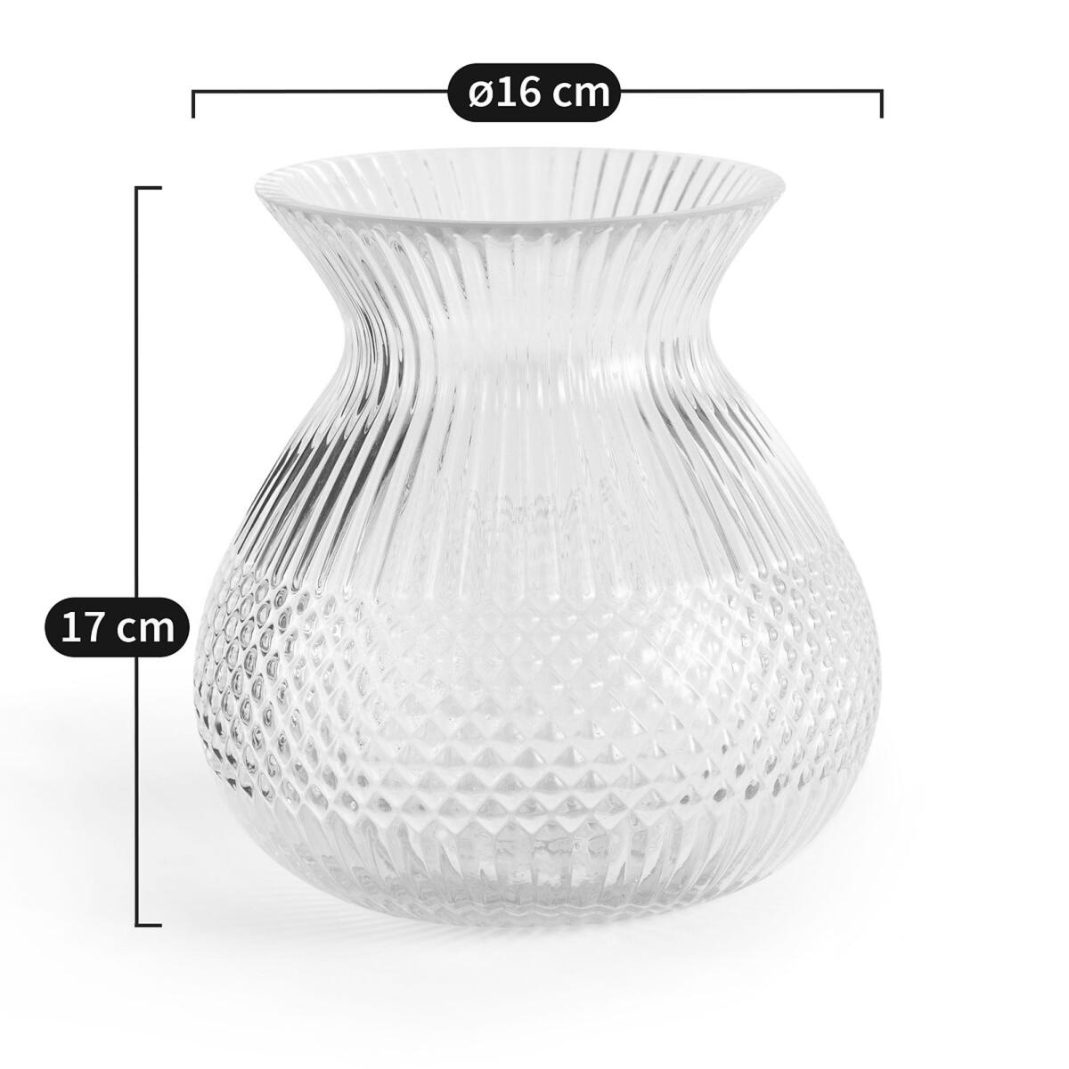 Afa 17cm High Textured Glass Vase – image 7