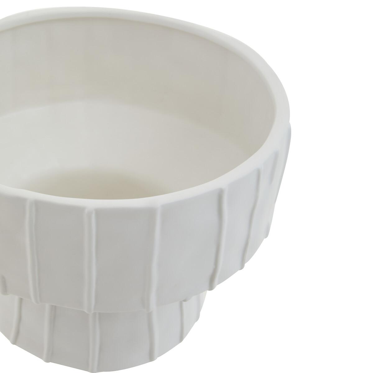 23x16cm White Ceramic Vase – image 3