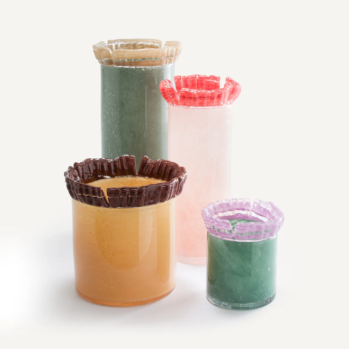 Eloria Chiselled Glass Vase H13cm – image 5