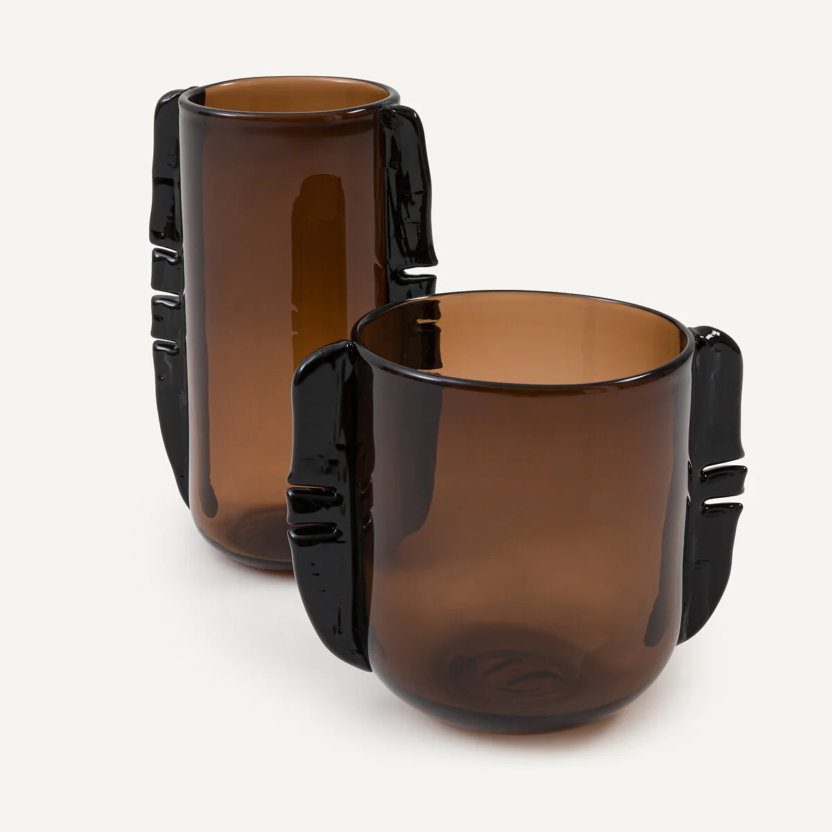 Hand-Blown Vase in Glass H32cm Limno – image 4
