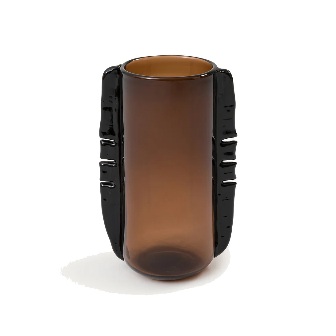 Hand-Blown Vase in Glass H32cm Limno – image 1