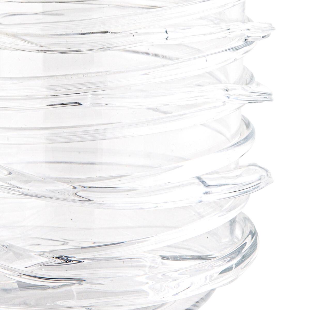 Danila Transparent Textured Glass Vase – image 2