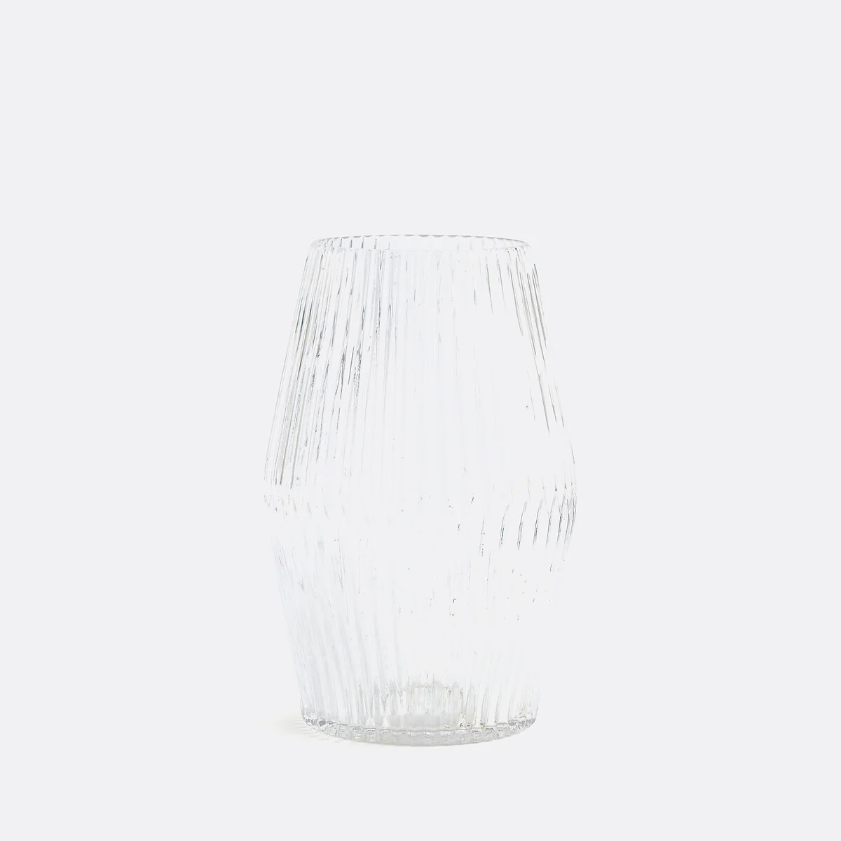 Afa Grooved Cylinder Vase in Glass – image 2
