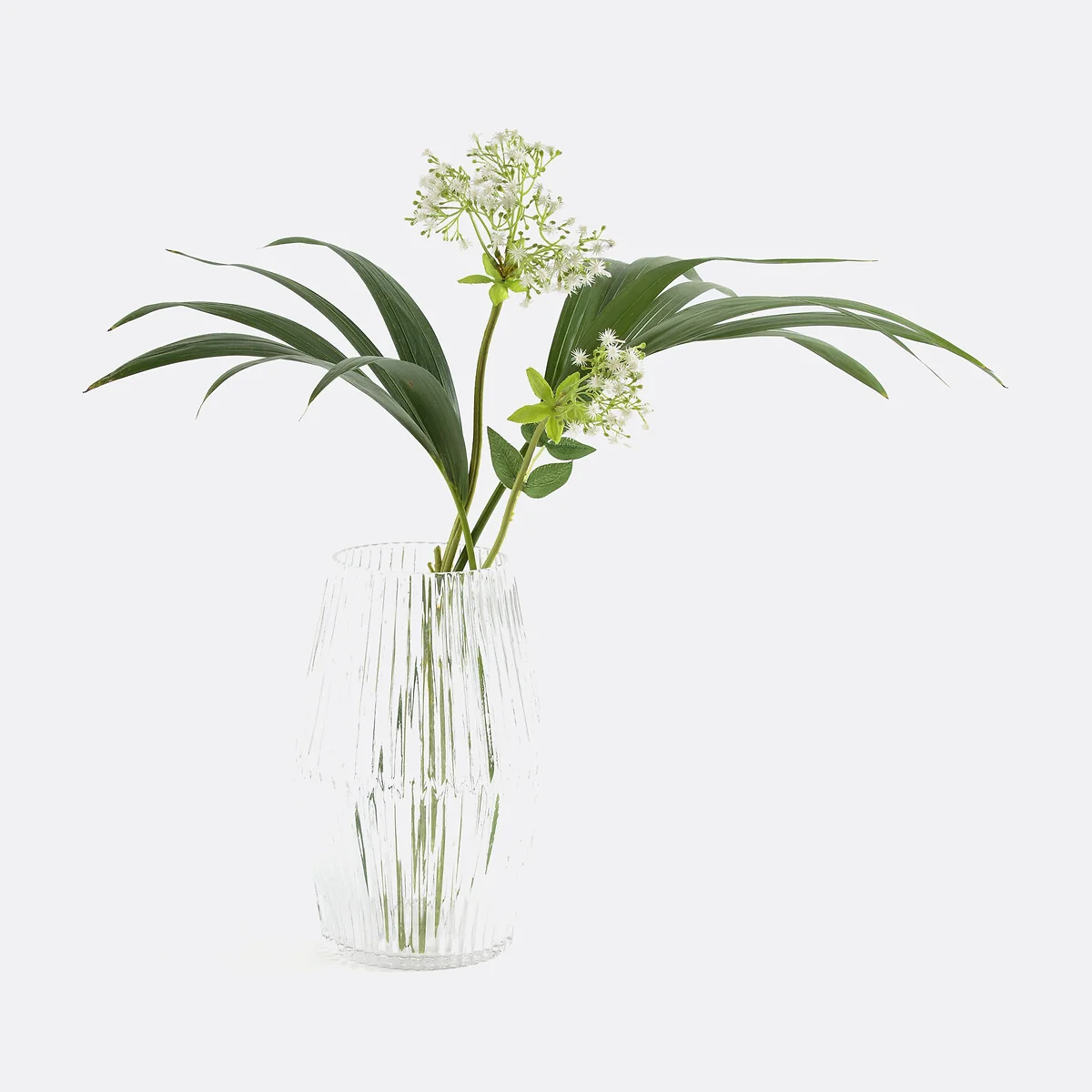Afa Grooved Cylinder Vase in Glass – image 3