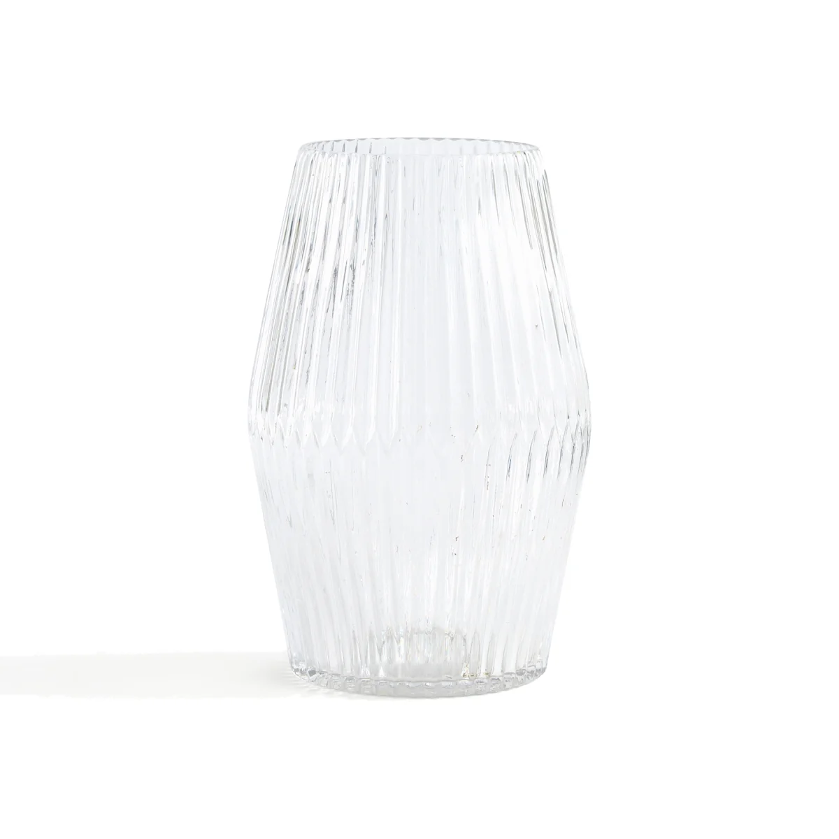 Afa Grooved Cylinder Vase in Glass – image 1