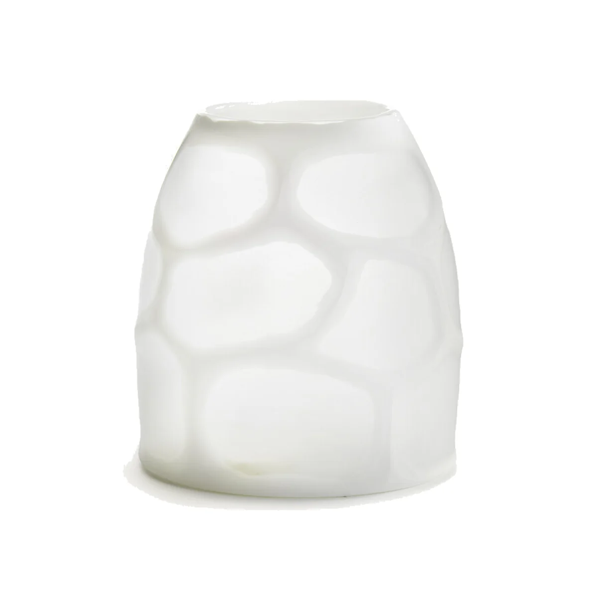 Arca Frosted Glass Vase, H20cm – image 1
