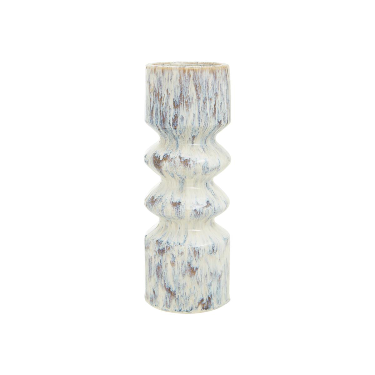 30cm Beige Speckled Stone Vase – image 1