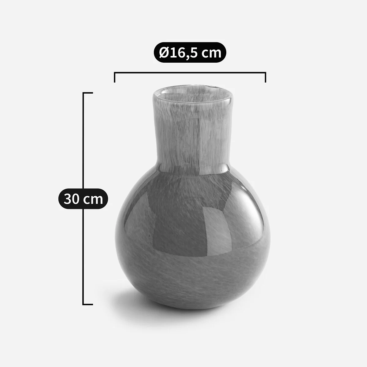 Stine Blown Glass Vase H30cm – image 8