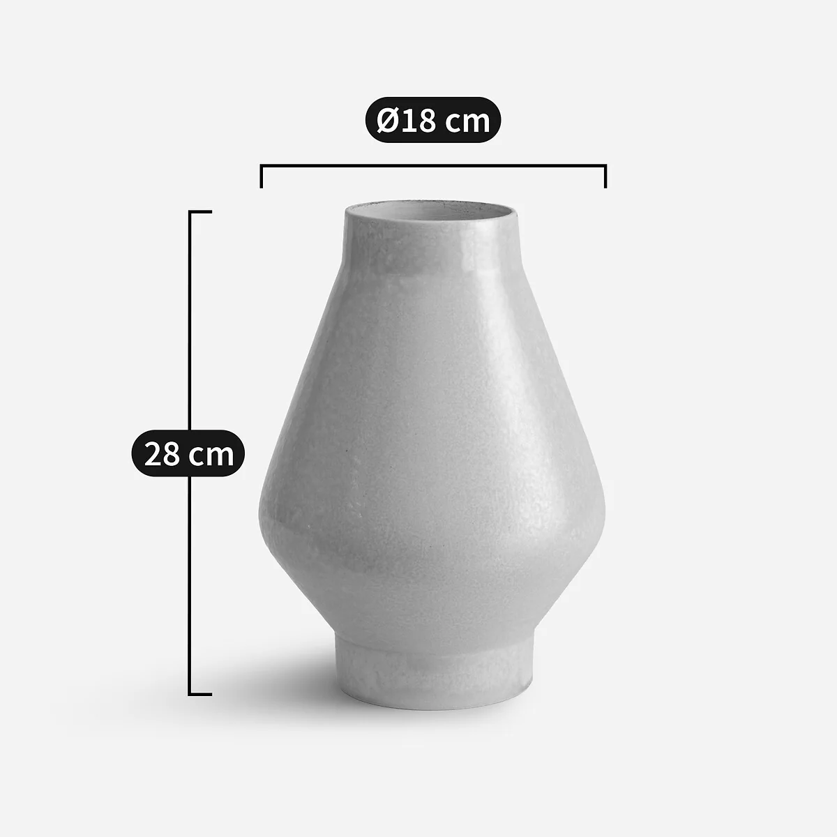 Syena Glazed Ceramic Vase – image 6