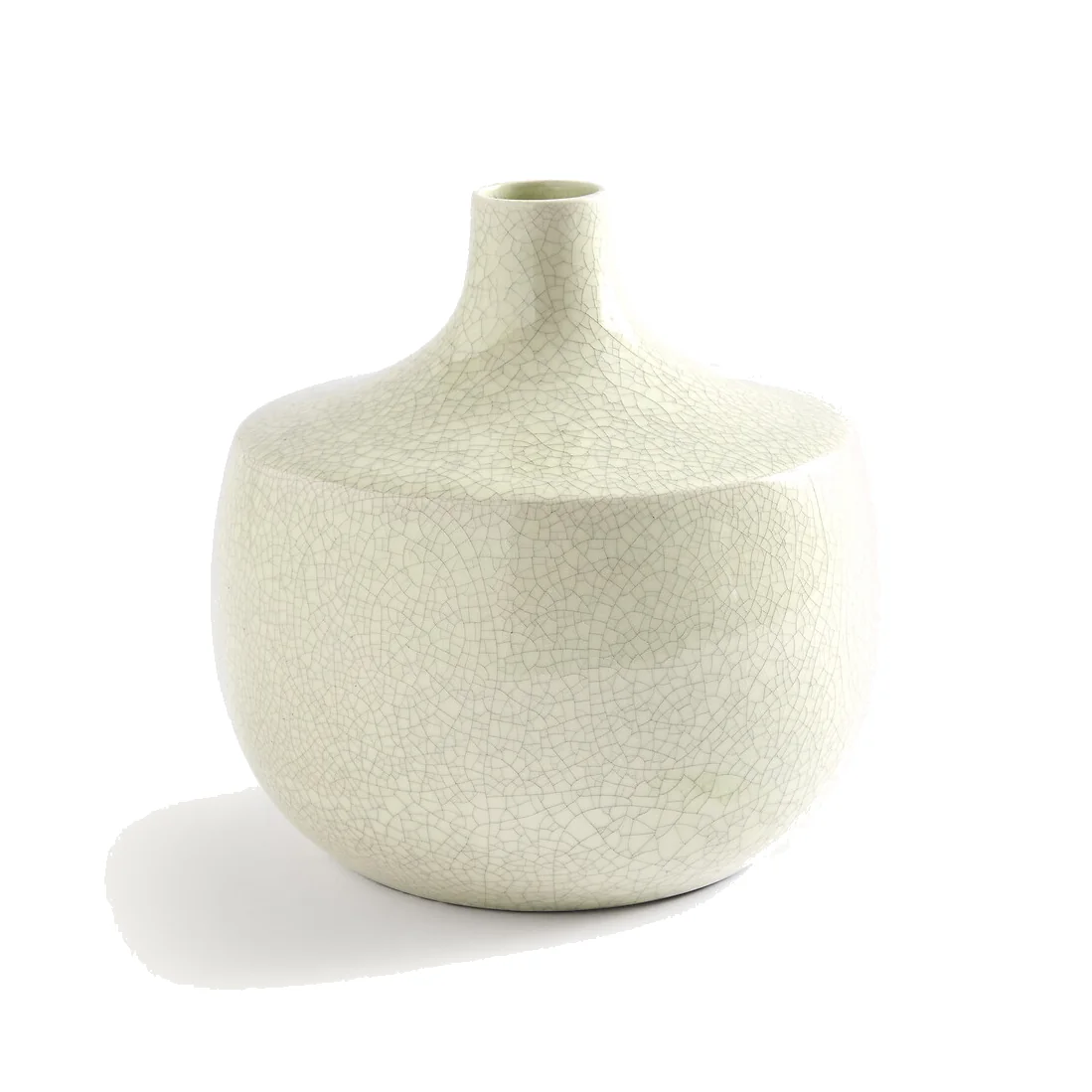 Catane Crackle Glaze Earthenware Vase, Height 21.5cm