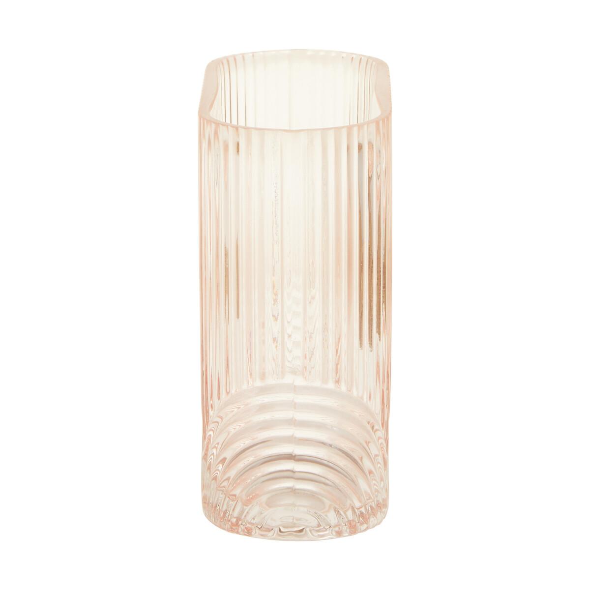 14cm Pink Textured Glass Vase – image 3