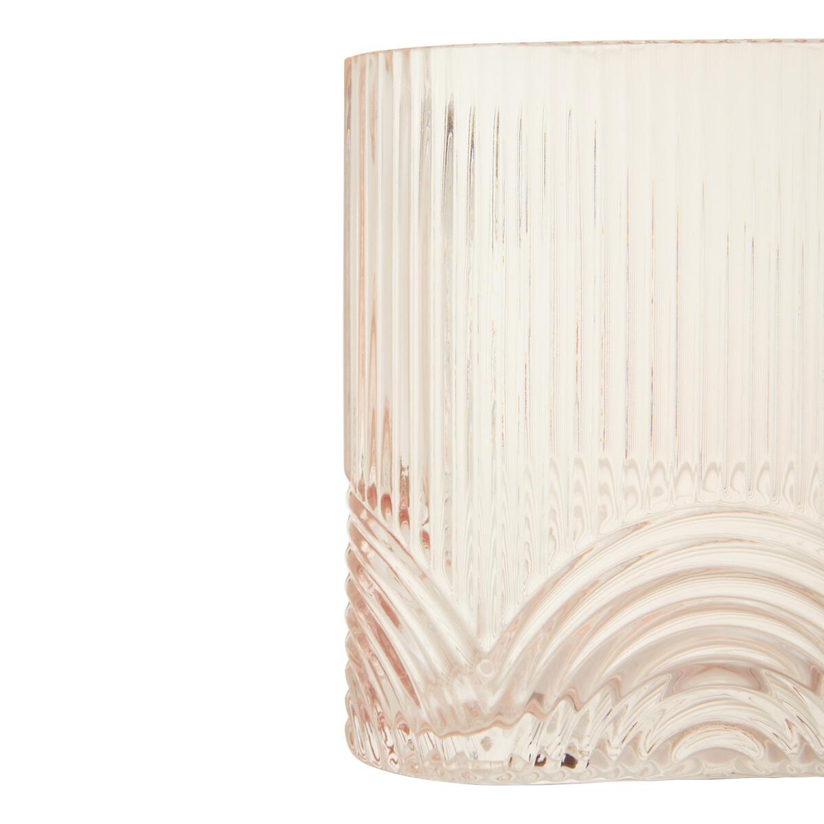 14cm Pink Textured Glass Vase – image 5