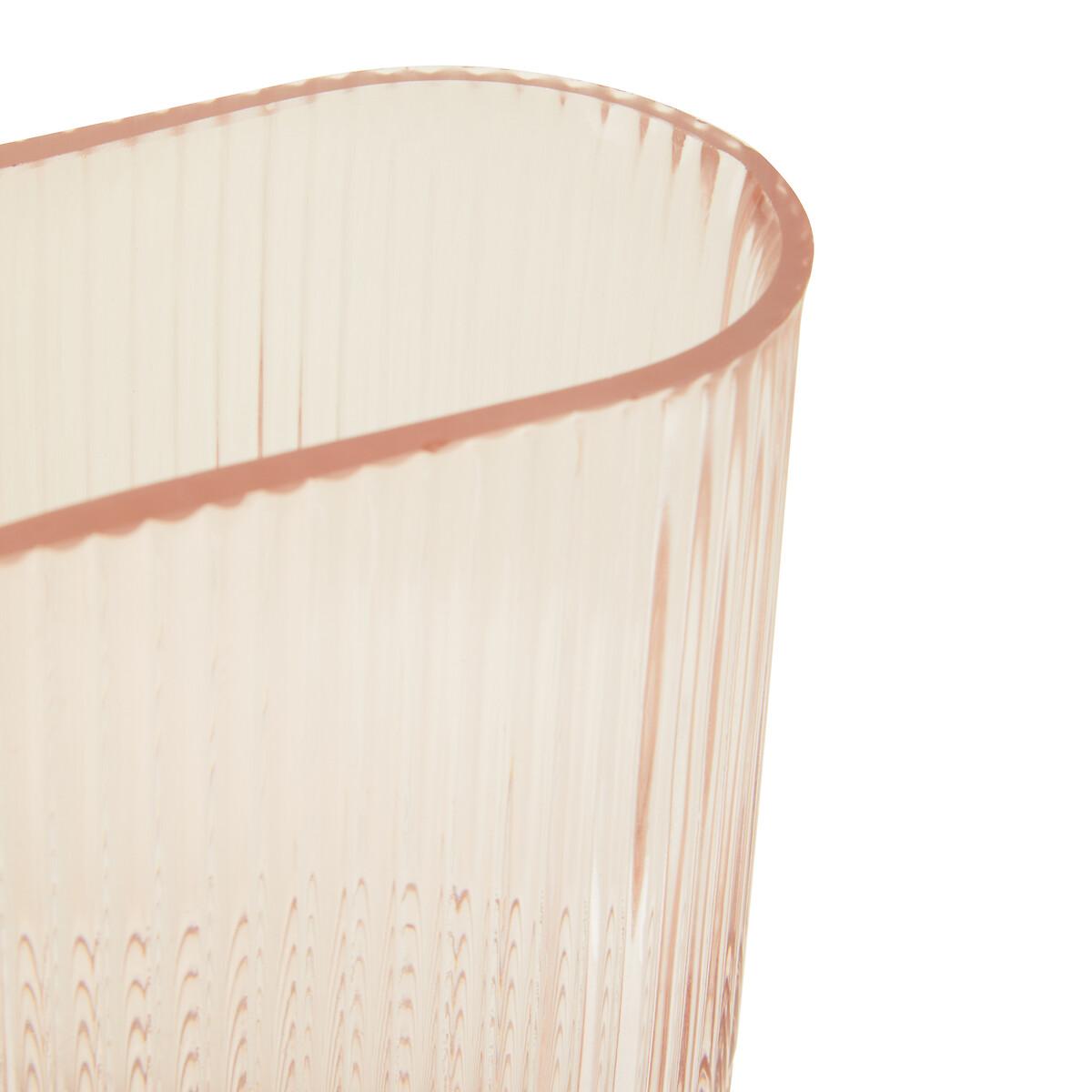 14cm Pink Textured Glass Vase – image 7