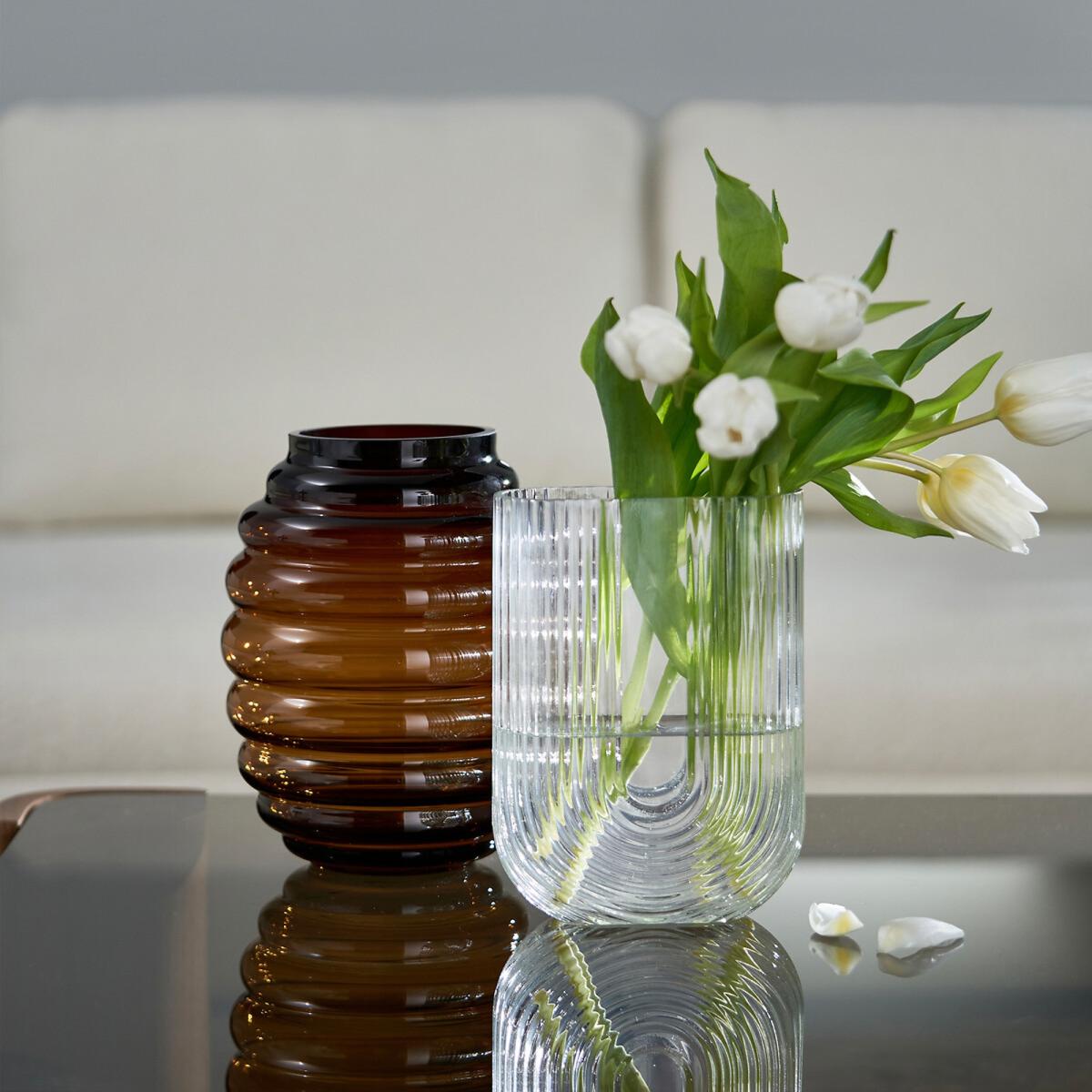 Mukita H25cm Textured Glass Vase – image 5
