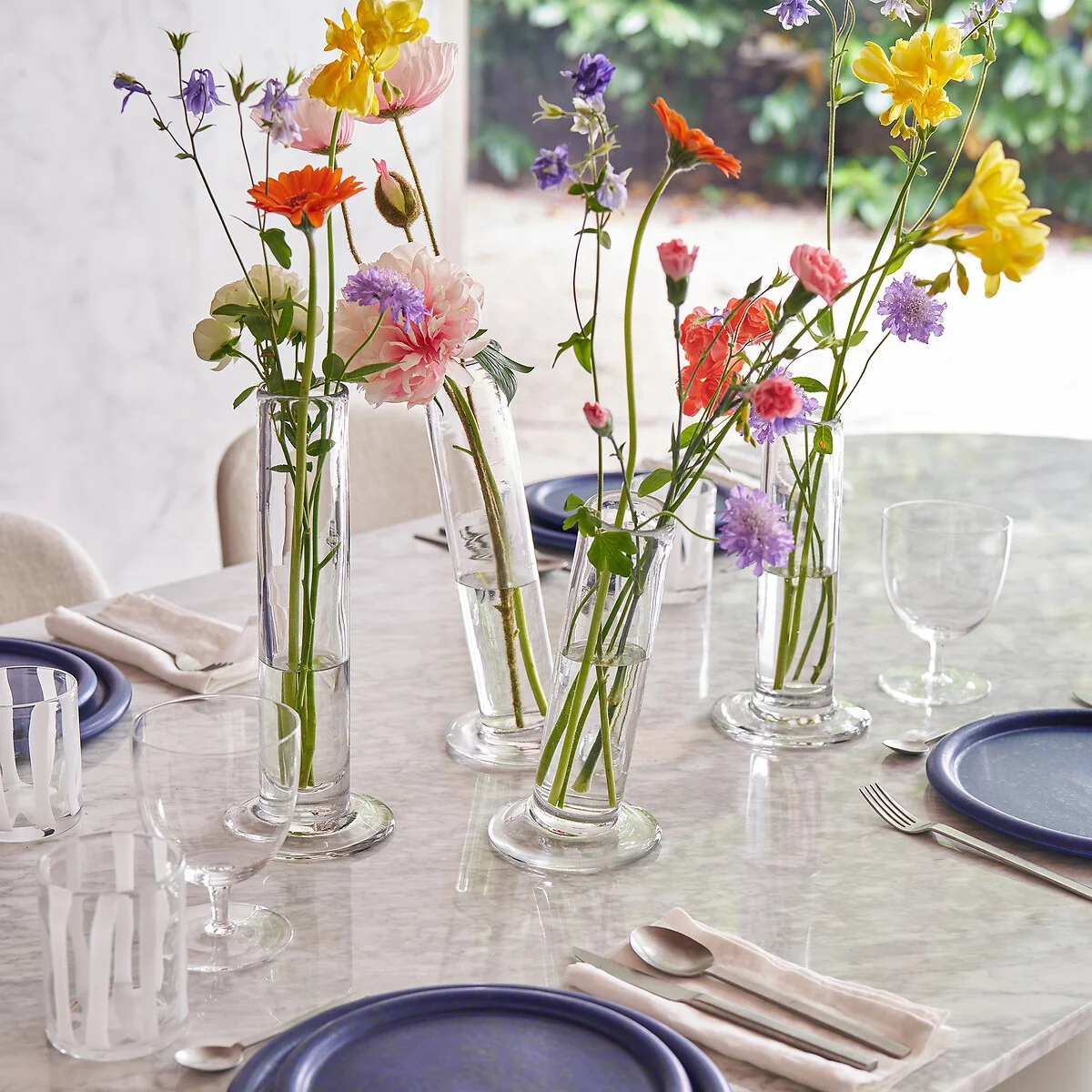 Stille Straight Cylindrical Vase in Glass H31cm – image 2