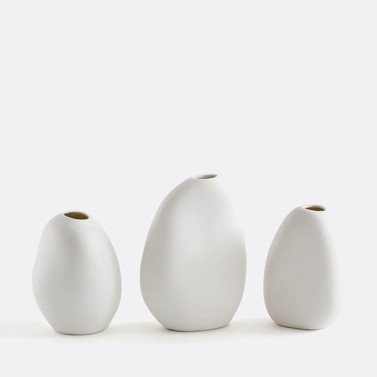 Set of 3 Hedna 9.5cm/10cm/12cm High Ceramic Vases – image 2