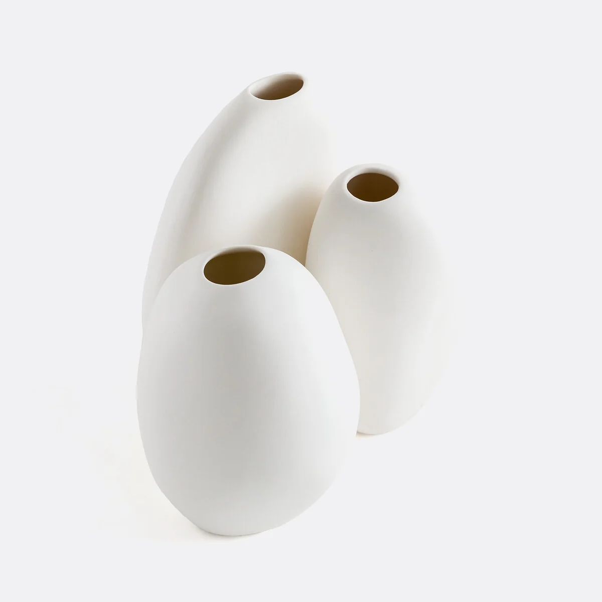 Set of 3 Hedna 9.5cm/10cm/12cm High Ceramic Vases – image 4