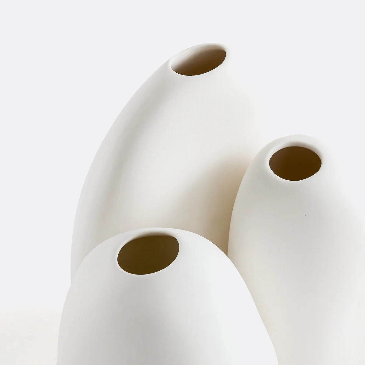 Set of 3 Hedna 9.5cm/10cm/12cm High Ceramic Vases – image 5
