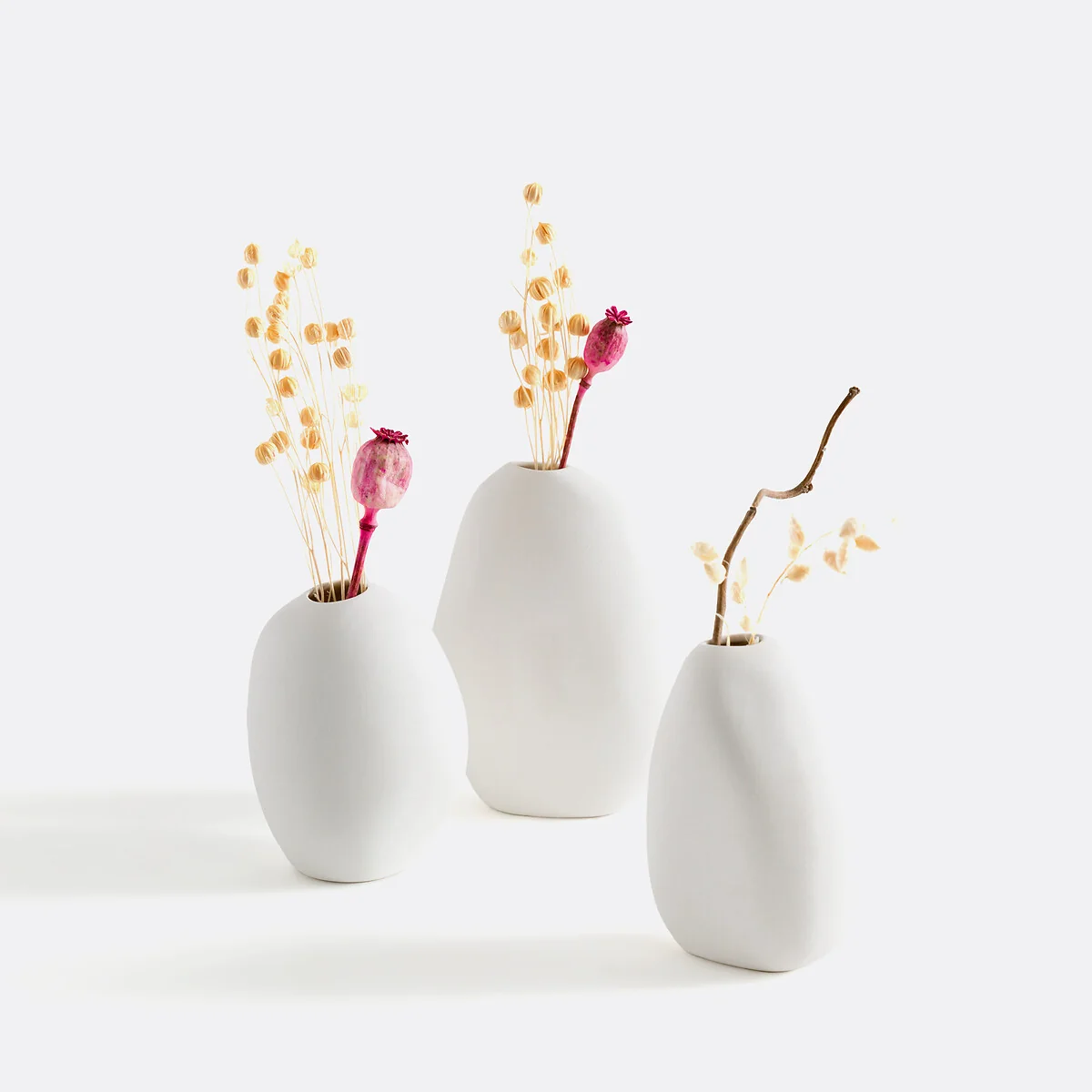 Set of 3 Hedna 9.5cm/10cm/12cm High Ceramic Vases – image 6