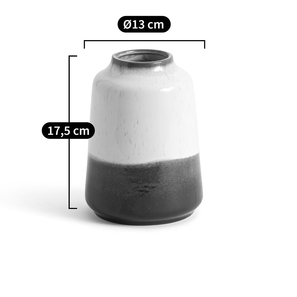 Almo 17.5cm High Two-Tione Ceramic Vase – image 4