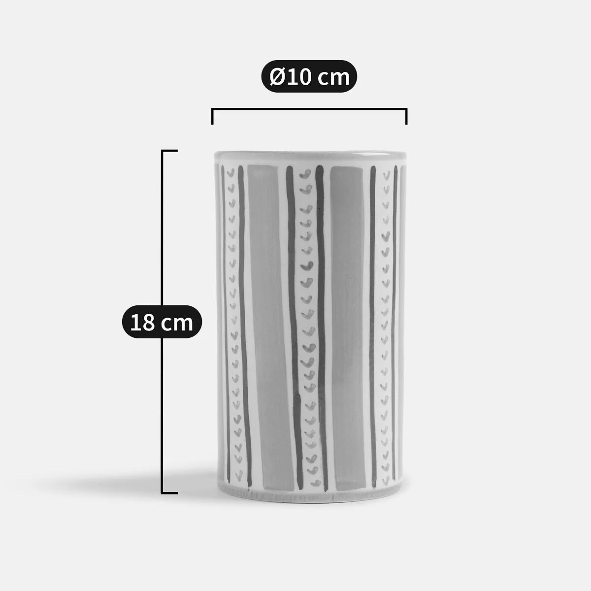 Baldia Glazed Ceramic Vase, H18cm – image 5