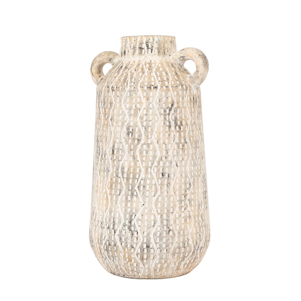 30cm Textured Earthenware Vase – image 2