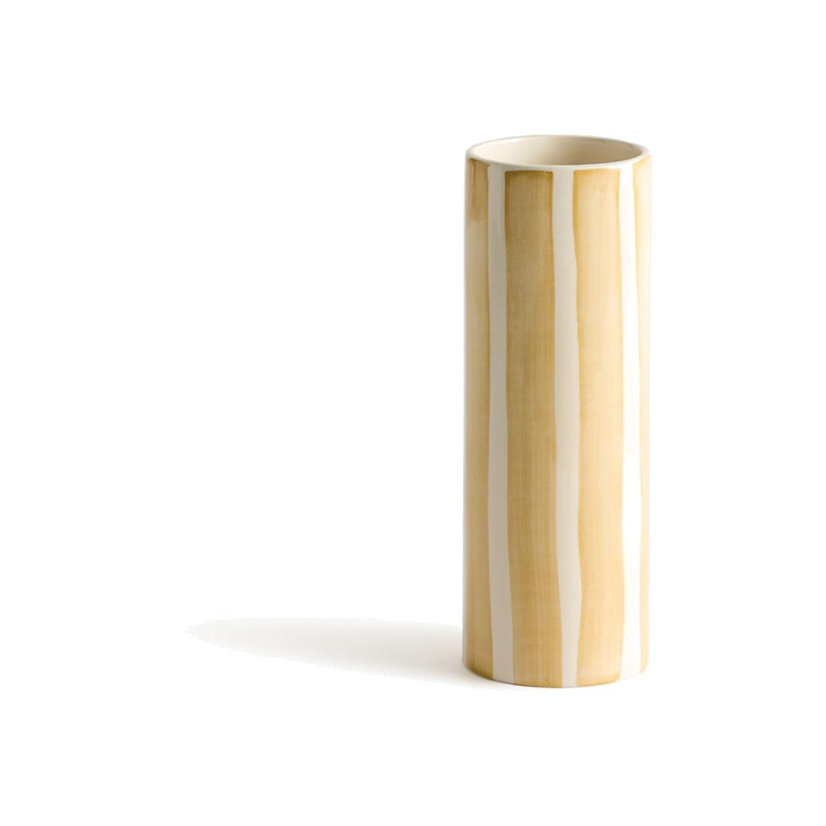Anastase H26.5cm Striped Earthenware Vase – image 1