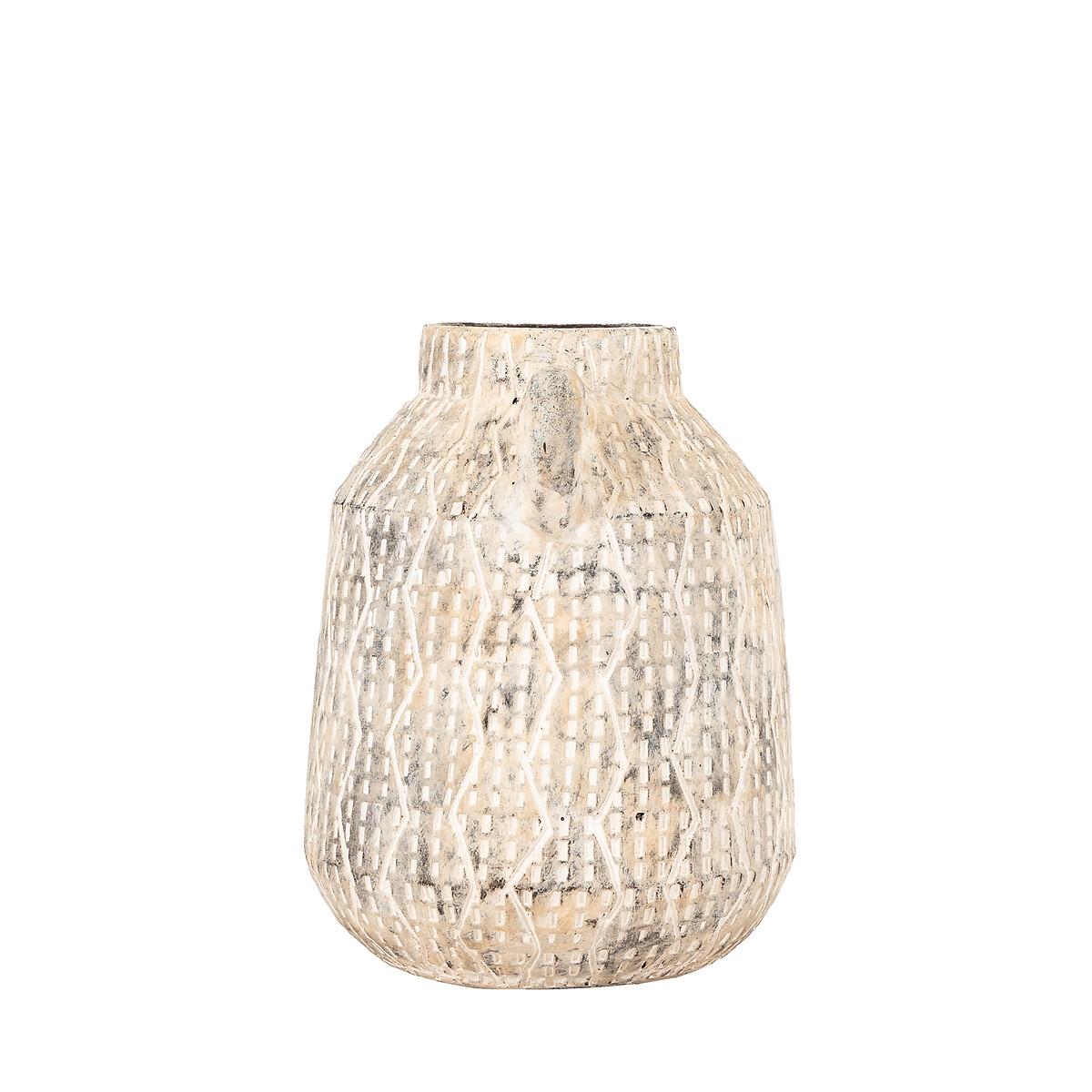 20cm Textured Earthenware Vase – image 3