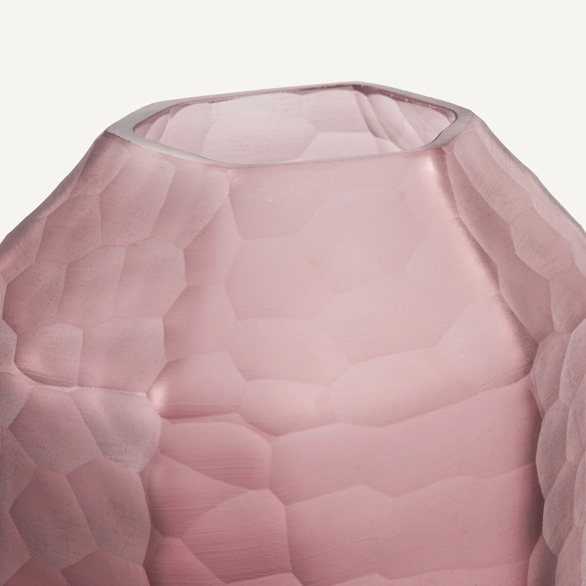 Zenka Vase in Burgundy Frosted Glass – image 3