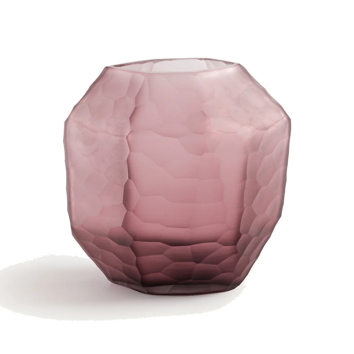 Zenka Vase in Burgundy Frosted Glass – image 1