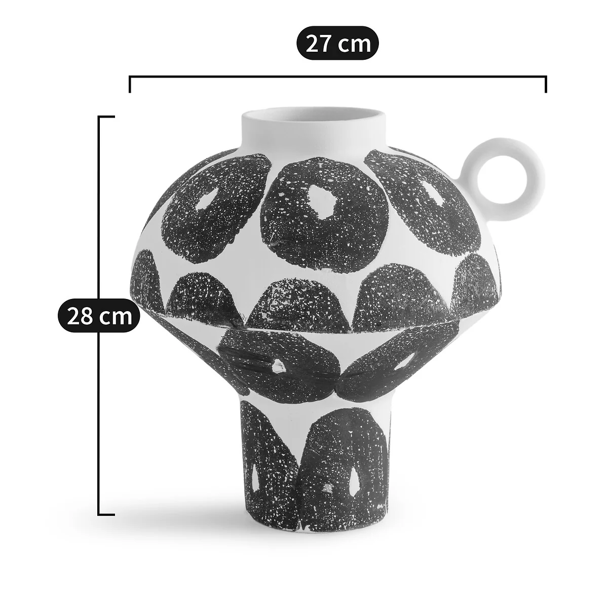 Breto Matt Spotted Ceramic Vase – image 5