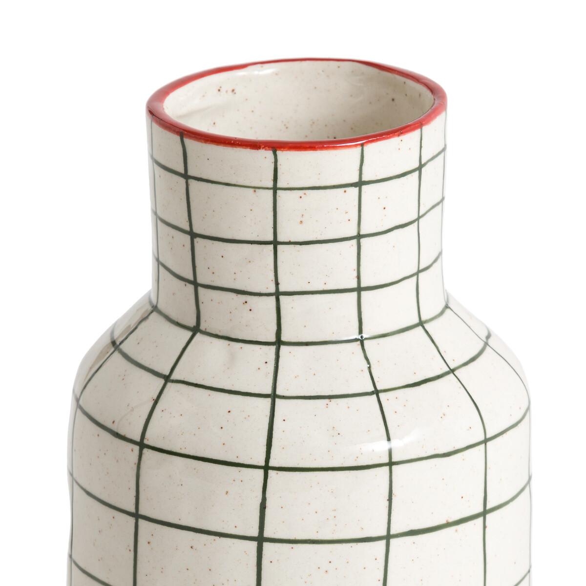 Neios 18.7cm High Checked Ceramic Vase – image 2