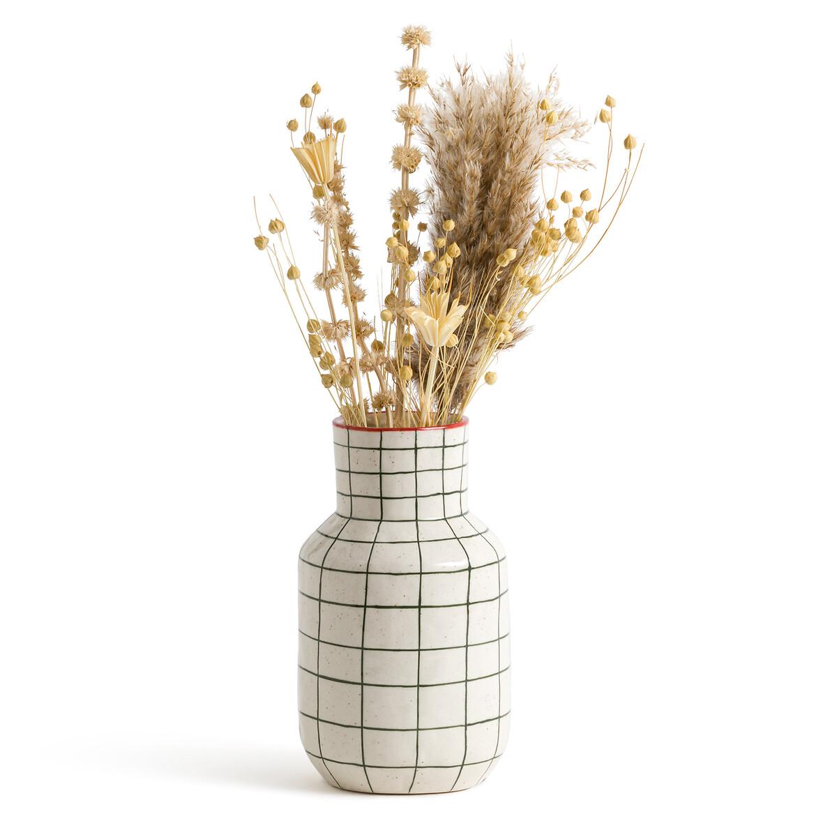 Neios 18.7cm High Checked Ceramic Vase – image 3