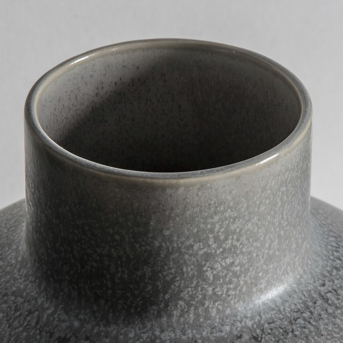 28cm Grey Ceramic Round Vase – image 3