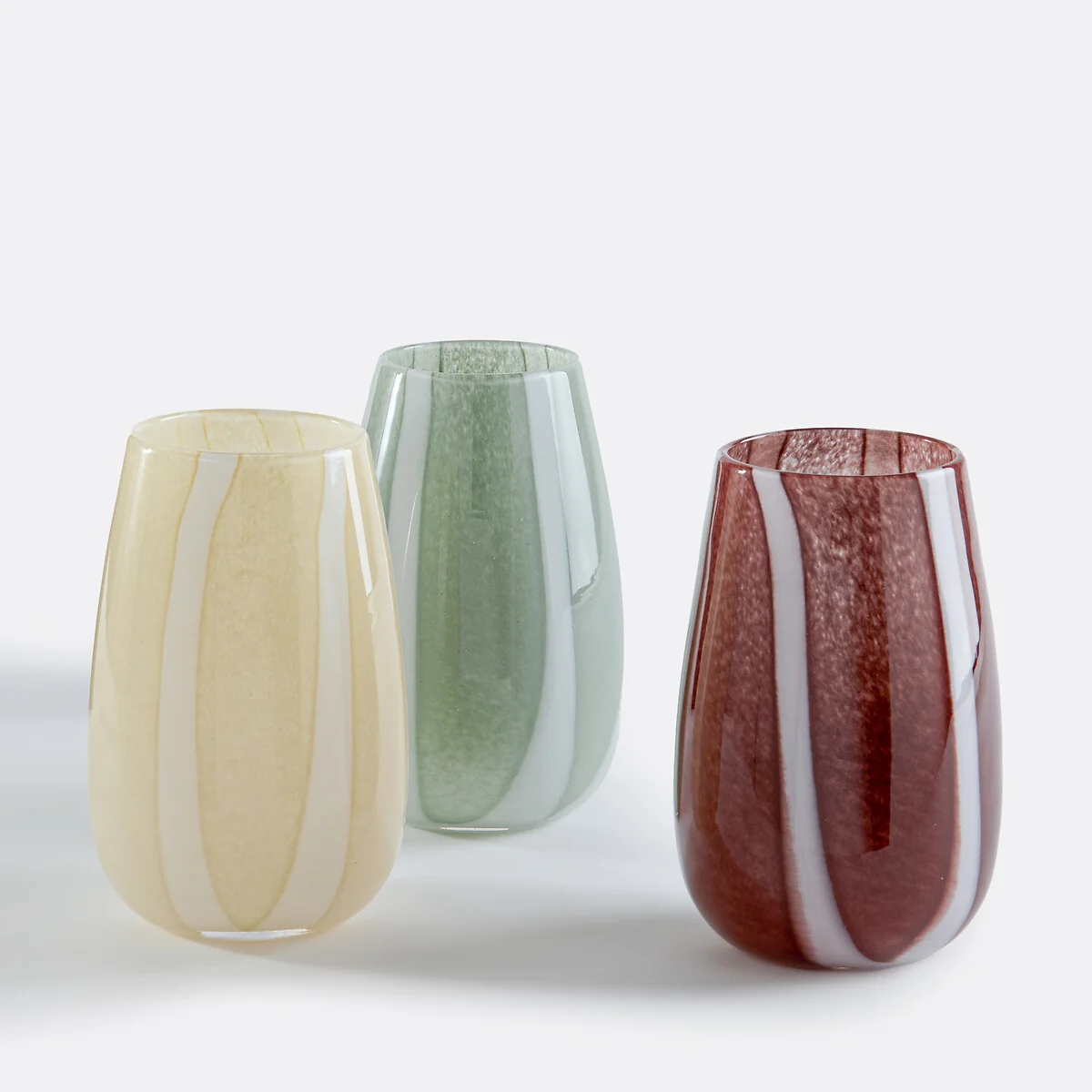 Malco Glass Vase with Stripes – image 4