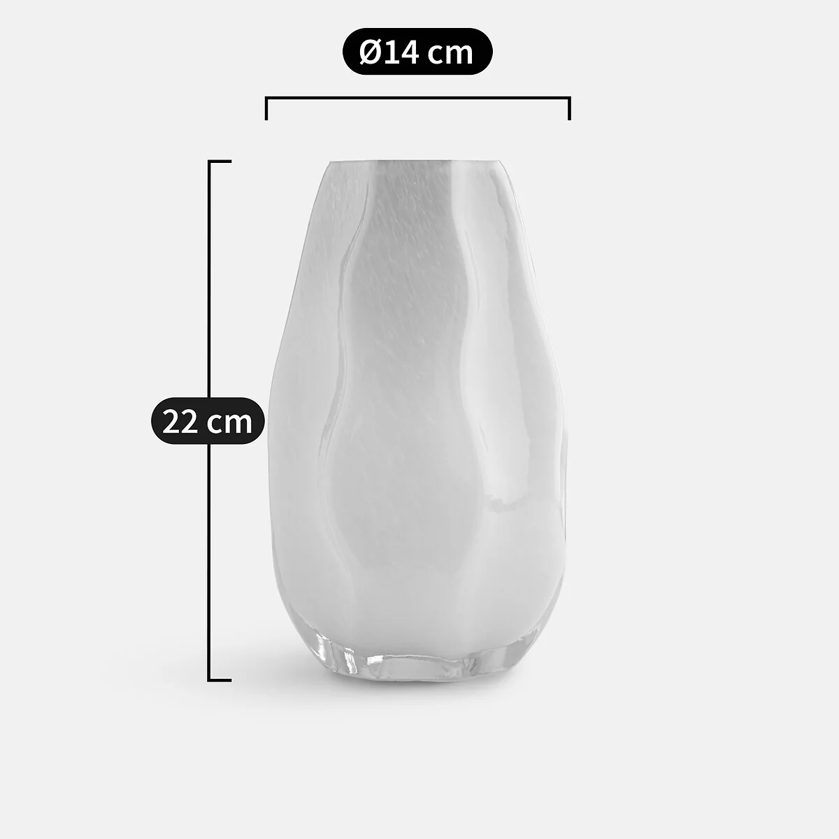 Losie Glass Vase, H22cm – image 3