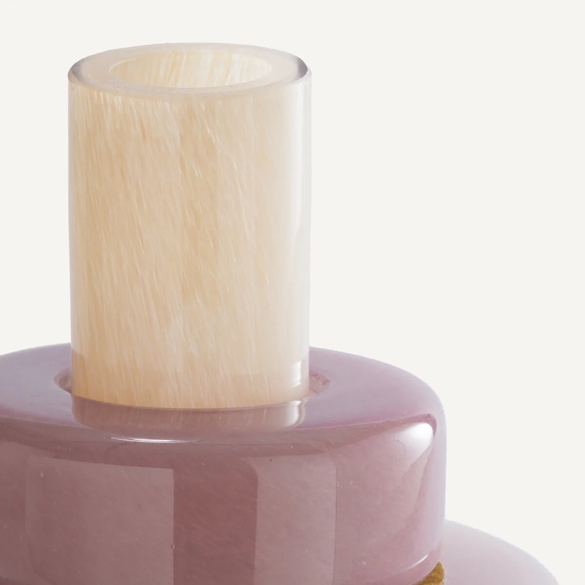 Maveo Blown Glass Vase with 5 Rings H32cm – image 3