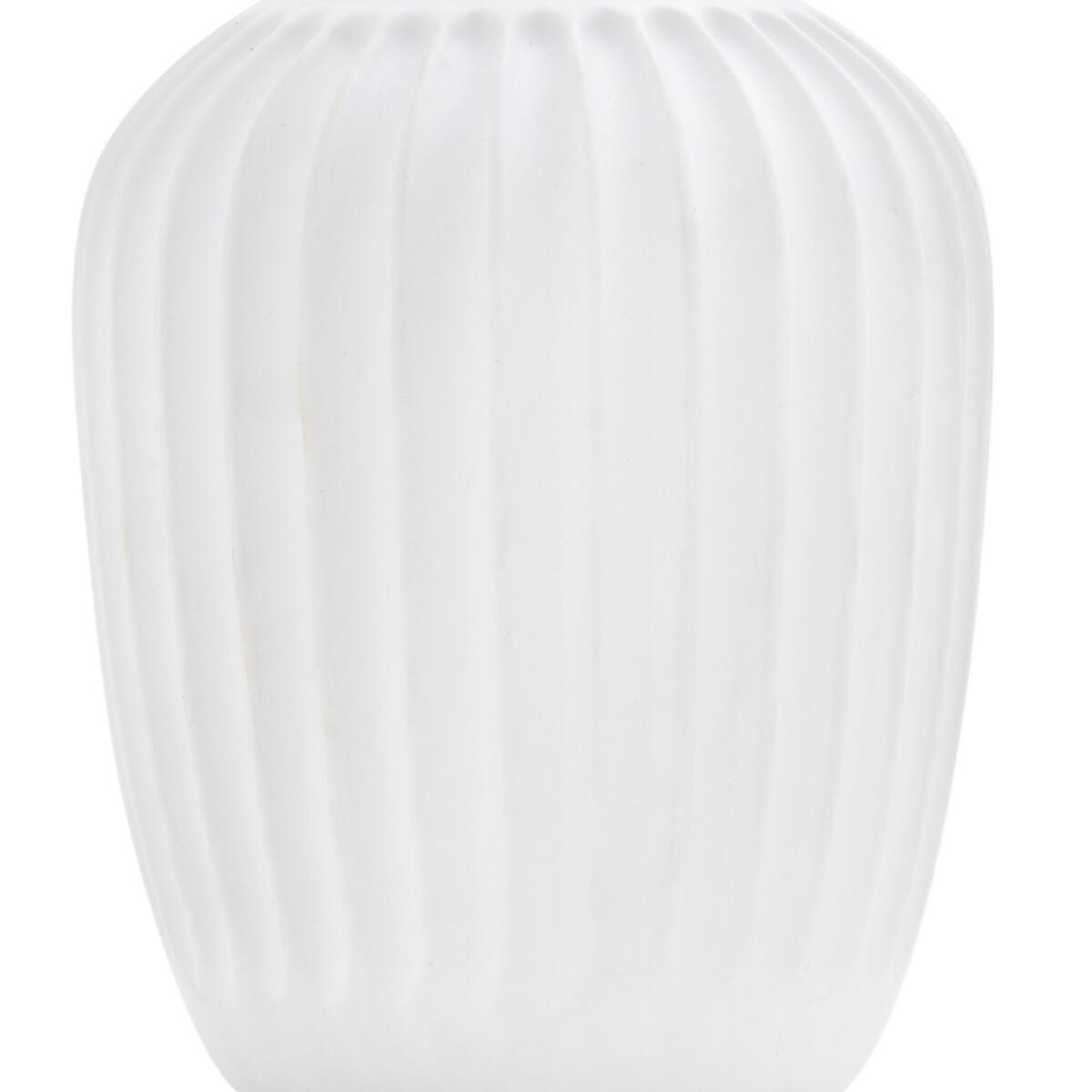 Estria 21cm High Grooved Ceramic Vase – image 2
