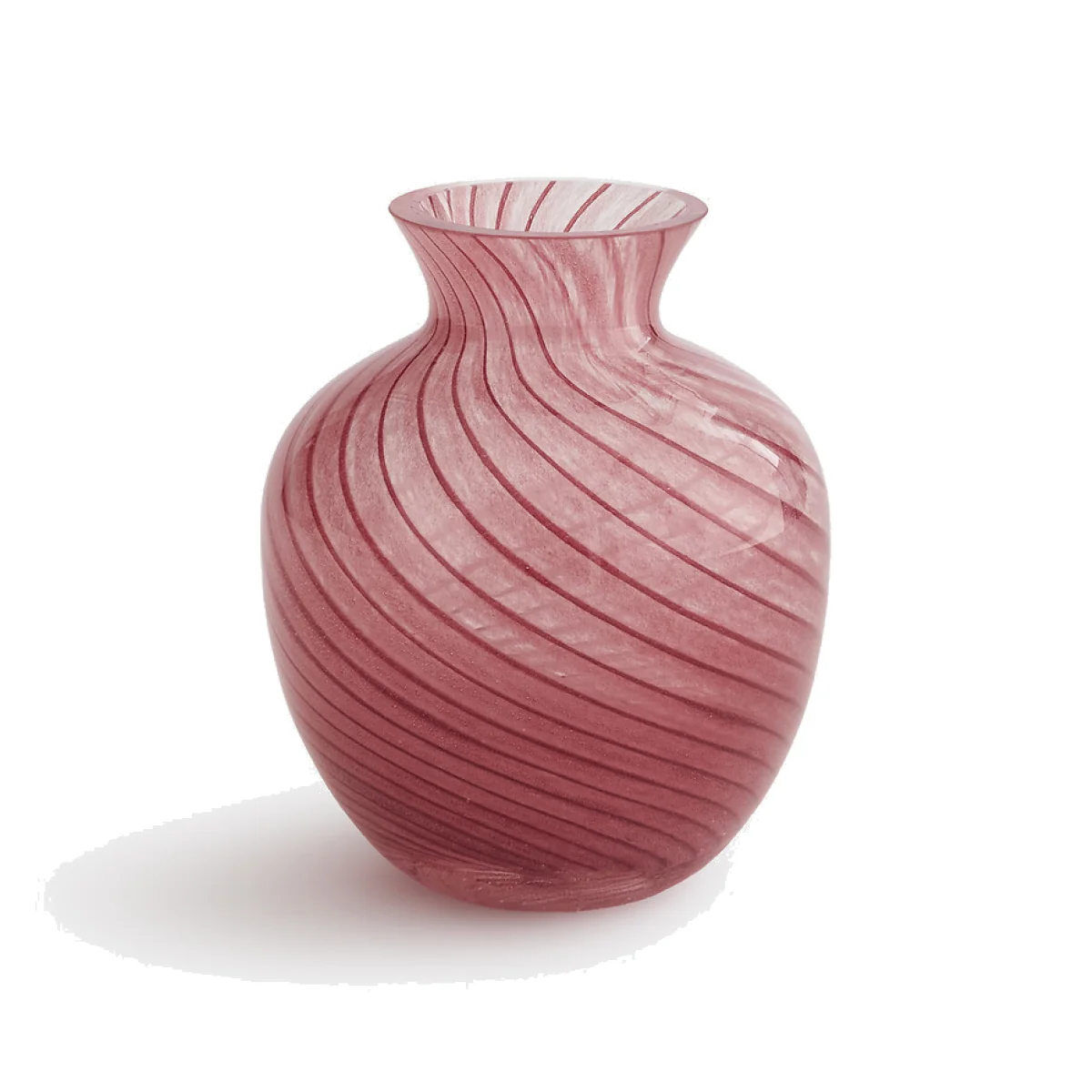 Marlia Striped Glass Vase, Height 10.2cm – image 1