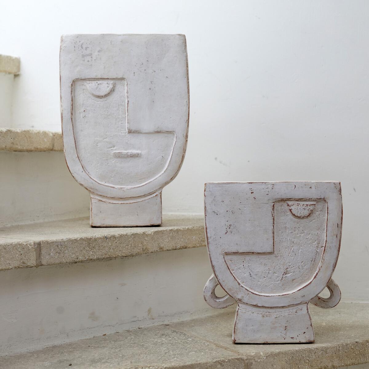 Atali Small Face Terracotta Vase – image 7