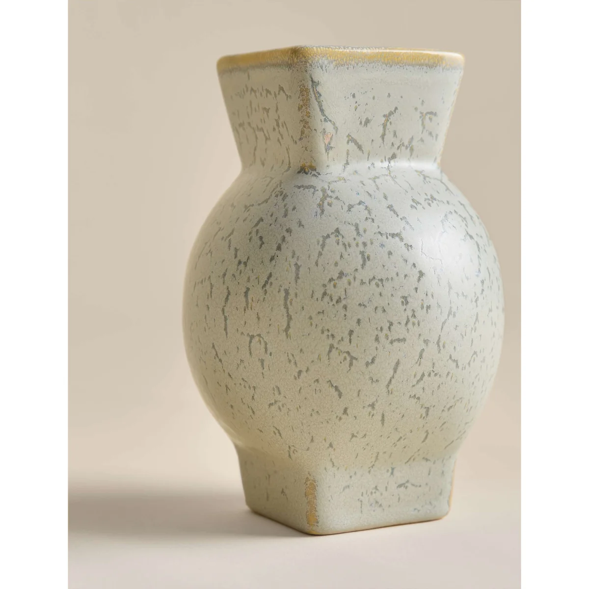 M&S Small Round Flare Ceramic Vase Blue – image 2