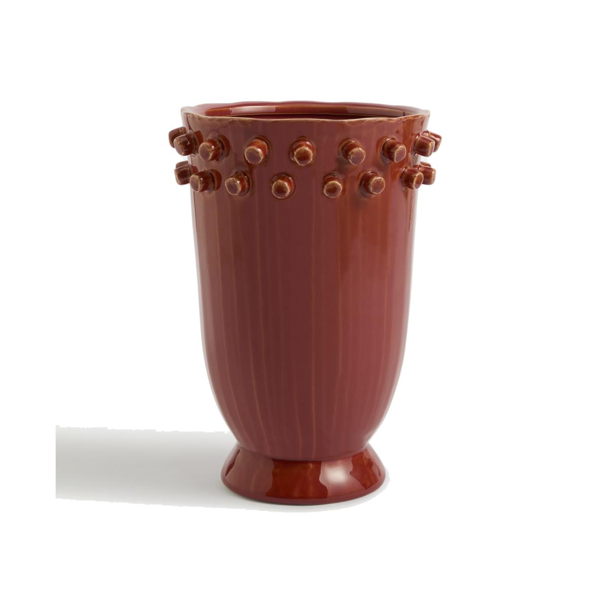 M&S Large Reactive Glaze Vase - Rust, Rust – image 1