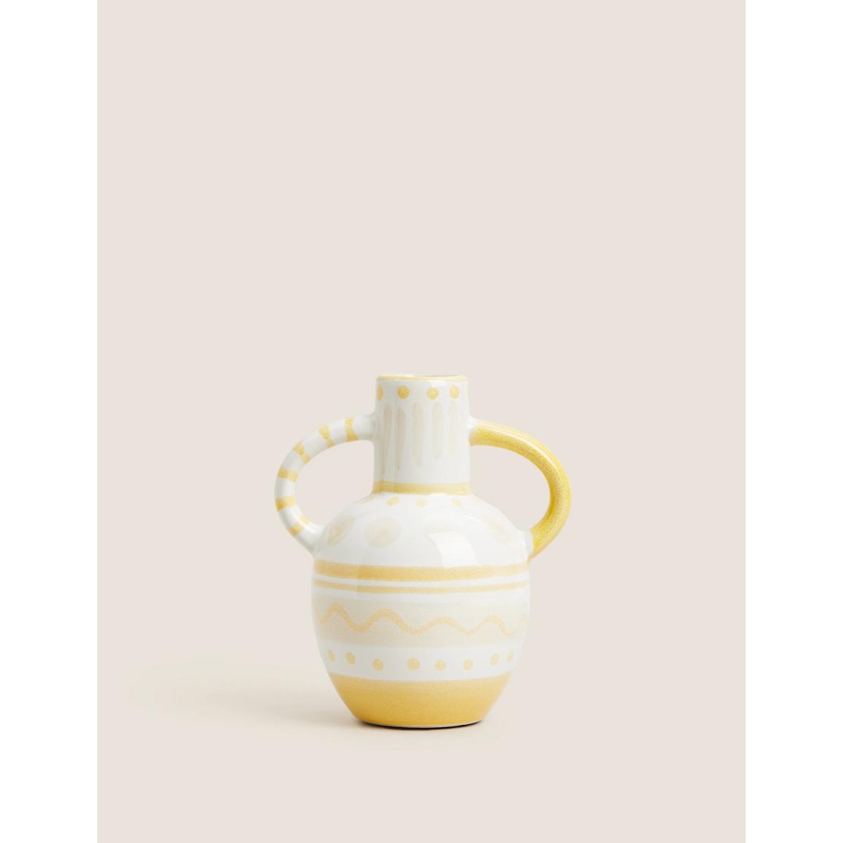 M&S Small Painted Bud Vase - Yellow Mix, Yellow Mix – image 2