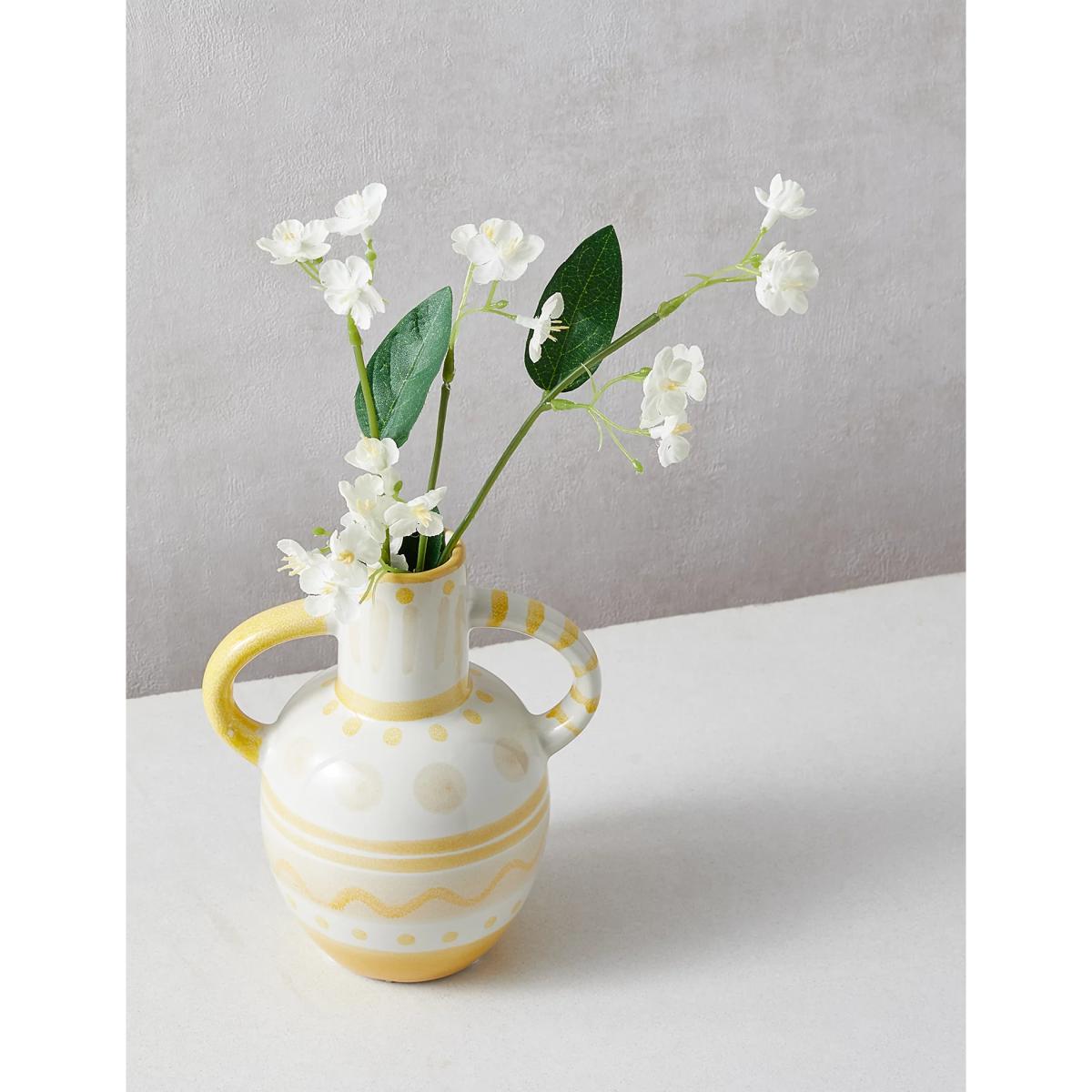 M&S Small Painted Bud Vase - Yellow Mix, Yellow Mix – image 3